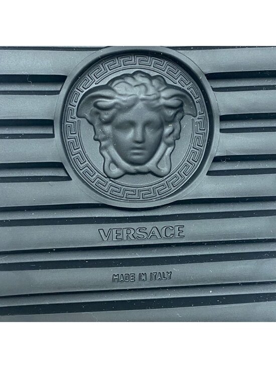 Versace Medusa Slide Sandals Leather Mules Brown main image 5